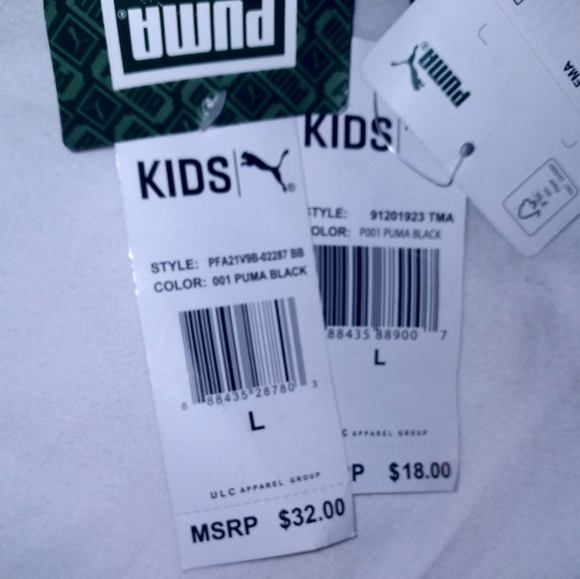 Puma Boys Youth 2pc Jogger Bottoms & Tee Set - Large - Picture 5 of 5